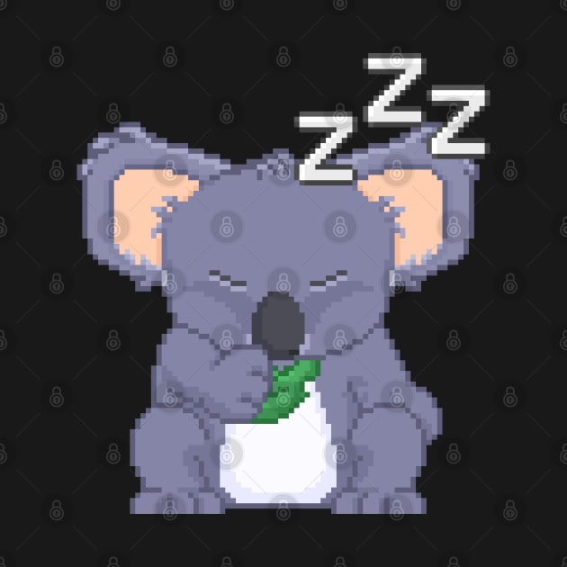 Pixel Art Sleepy Koala by PixelCarvel