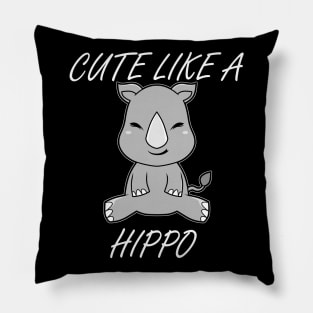 Cute Hippo Pillow