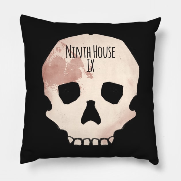 Ninth House - Gideon the Ninth Inspired Skull Pillow by livelonganddraw