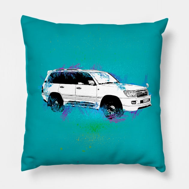 Toyota Land Cruiser Pillow by remixer2020