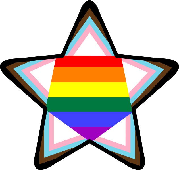 Inclusive Pride Star Kids T-Shirt by SimplyPride