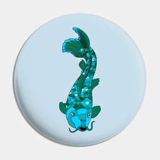 Turquoise Koi Fish Pin