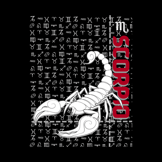 Scorpio Zodiac Design by QReality