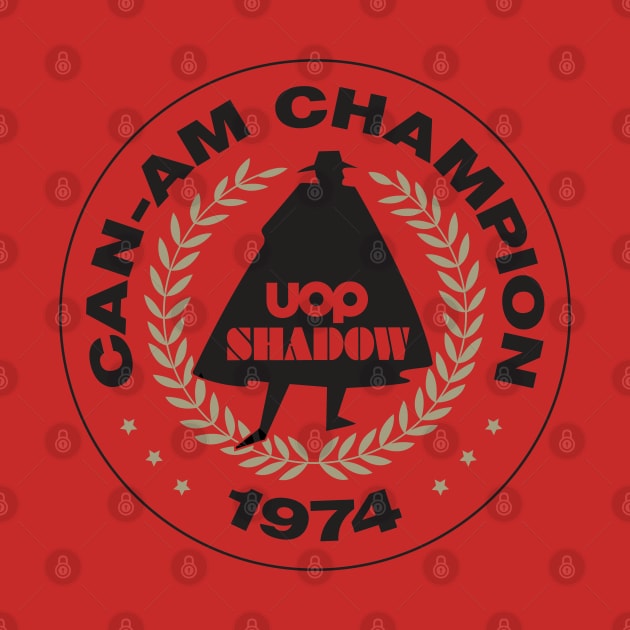 UOP Shadow CAN-AM Champions 1974 retro logo by retropetrol