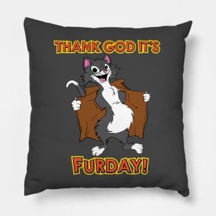 Thank God It's Furday - Cat Pillow