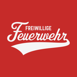 Freiwillige Feuerwehr (Schriftzug / White) T-Shirt