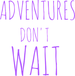 Adventures don't wait Magnet