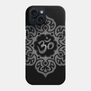 Dark Lotus Flower Yoga Om Phone Case