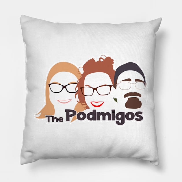 Black Podmigo Design Pillow by The Sip List Podcast