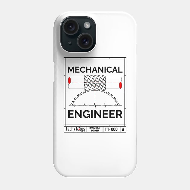 Mechanical Engineer Phone Case by techy-togs