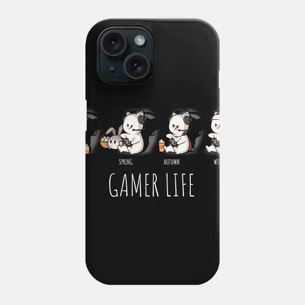 Funny Video Gamer for All Seasons Phone Case by NerdShizzle