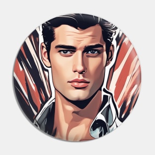 A man with attitude Pin