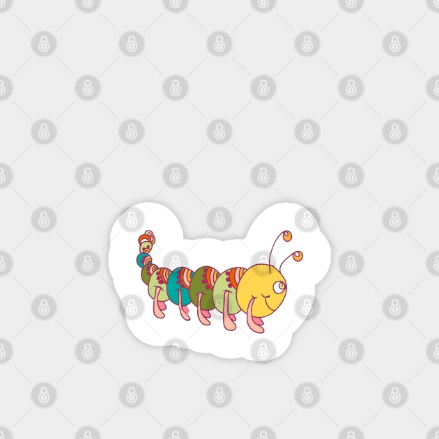 Friendly Caterpillar :) Magnet by lisenok