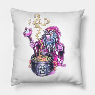 Wizard tatoo art Pillow