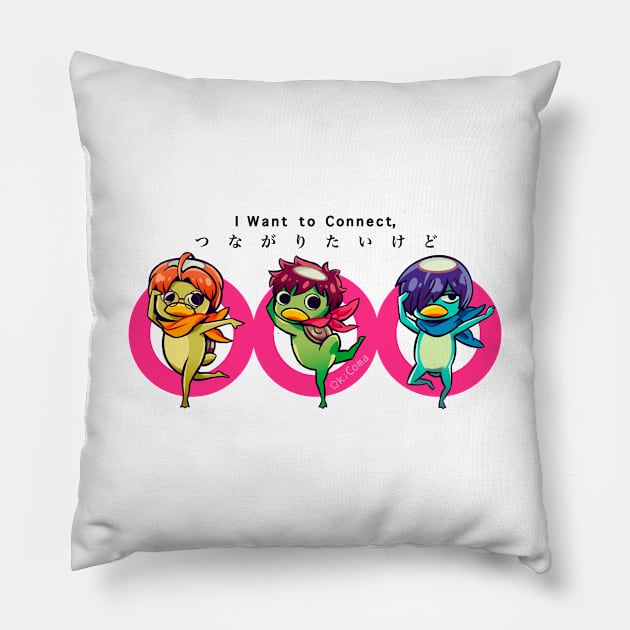 Sarazanmai trio (I want to connect) Pillow by OkiComa