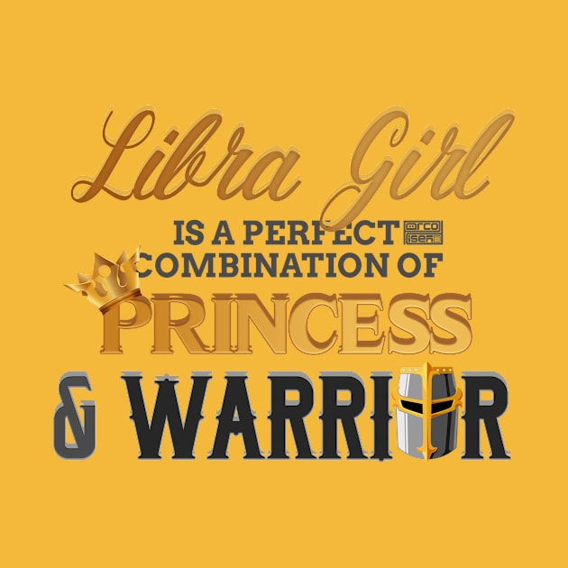 LIBRA Girl Princess Warrior Horoscope Birthday by porcodiseno