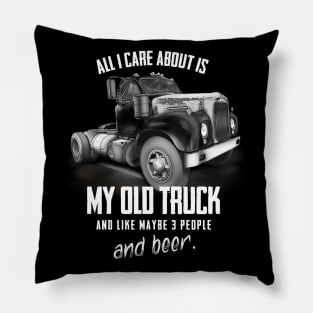 Classic Mack Truck Pillow