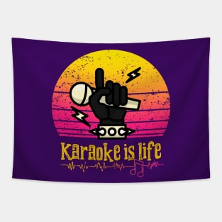 Karaoke Is Life Tapestry