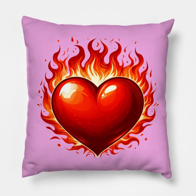 valentine day Pillow by BukovskyART