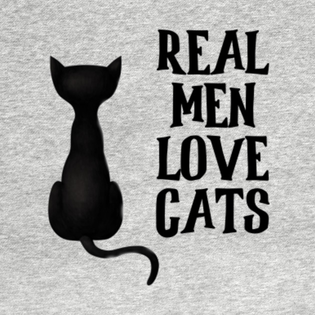 Real Men Love Cats Cute Wildcats Cartoon Real Men Love Cats