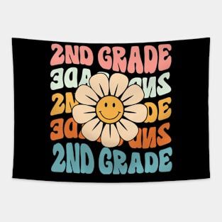 2Nd Grade Daisy Colorful Back To School Second Grade Tapestry