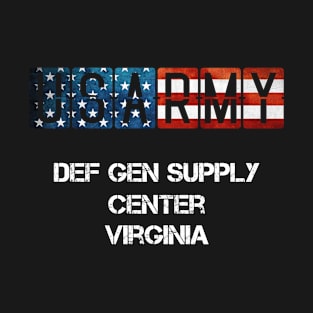 Def Gen Supply Center Virginia US Flag Army T-Shirt