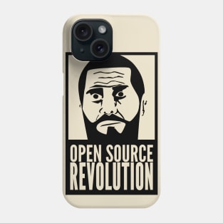 Joe - Open Source Revolution (Black) Phone Case