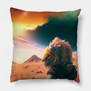 Lion Space Traveler 2 Pillow