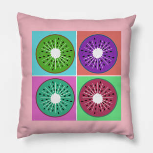 Andy Warhol Pop Art Style Kiwis Pillow