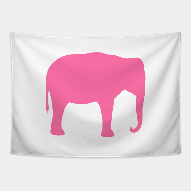 Pink Elephant Tapestry by Coffee Squirrel