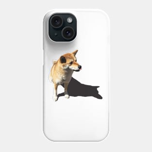 Lilly the Shiba Inu Tongue in the Sun Phone Case