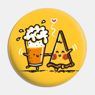 Beer and pizza Pin