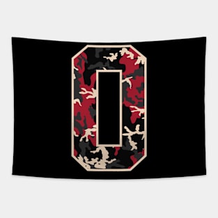 Initial Capital Letter O Camo Alphabet Gift Women Men Tapestry