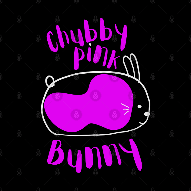 Chubby Pink Bunny by TJWDraws