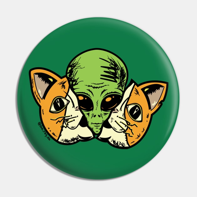 Alien Cat Pin by Sharayah