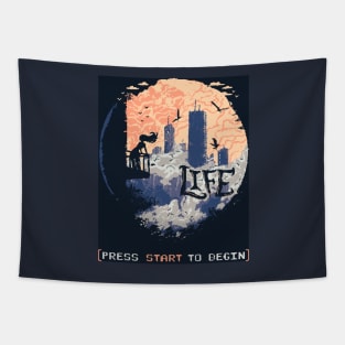 Press Start Tapestry