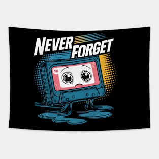 Nostalgic Vibes: Never Forget Retro Tech Tapestry