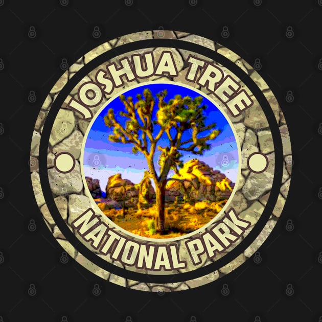 Joshua Tree National Park Adventure, California Stone Sign by Jahmar Anderson