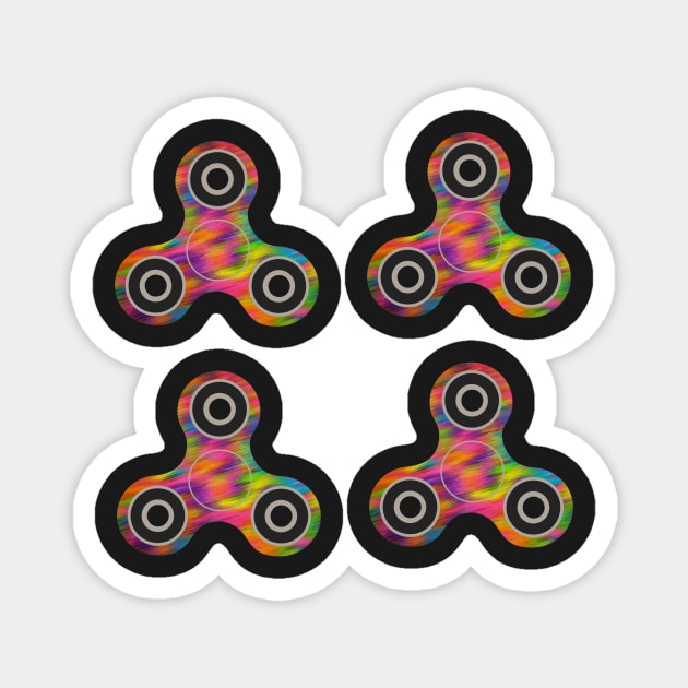 fidget spinner stickers party camo Magnet by B0red