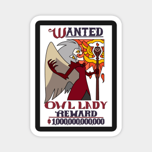 Owl Lady wanted poster ~ The Owl House ~ ver 2 Magnet