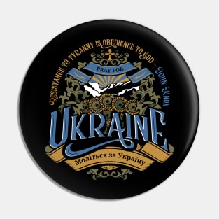 Pray for Ukraine Pin