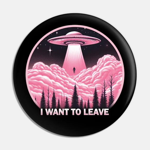 I Want to Leave Pin by liminalcandy