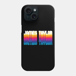 Retro James Proud Name Personalized Gift Rainbow Style Phone Case