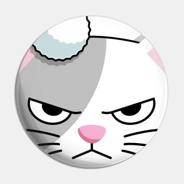 Quarantine Christmas Makes Me Angry Cat Pin by Feminist Foodie