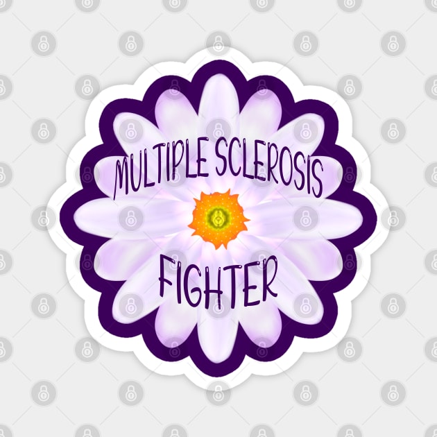 Multiple Sclerosis Fighter Magnet by MoMido