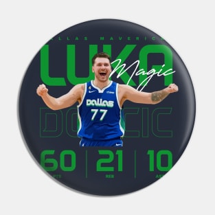 Luka Doncic 60 Point Triple Double Pin