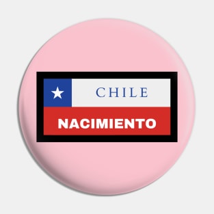 Nacimiento City in Chilean Flag Pin