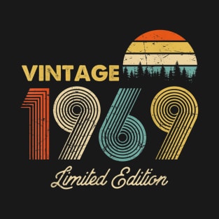 Vintage 1969 Shirt - Birthday Gift Classic Men Women T-Shirt