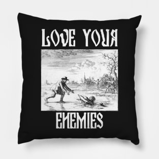 Love Your Enemies Anabaptist Mennonite Amish Dirk Willems Gothic Pillow