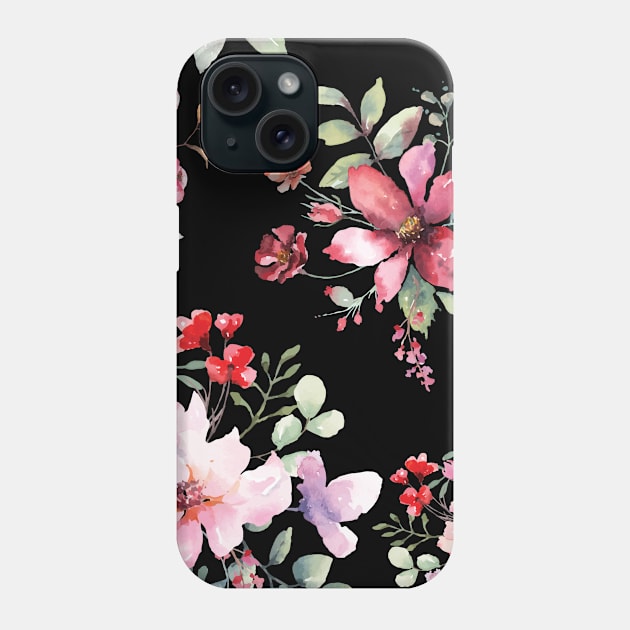 Rose flower pattern Phone Case by peace and love